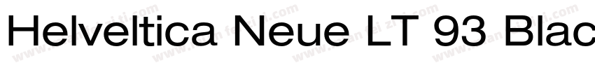 Helveltica Neue LT 93 Black Ex字体转换